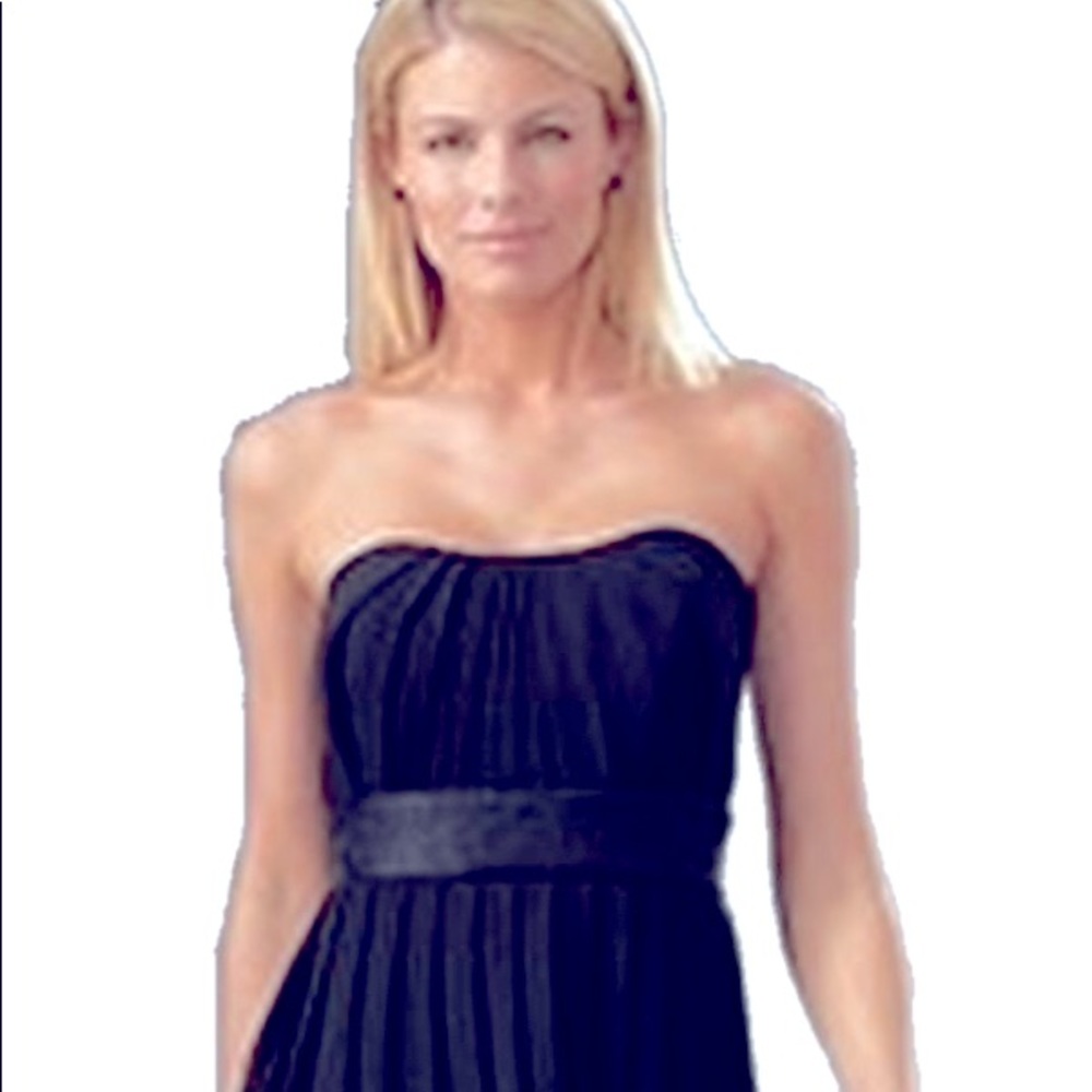 White House Black Market Women's  BLACK Strapless Dress